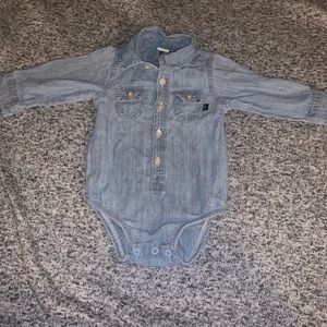 Baby girl or boy jean collard onzie size 6 months